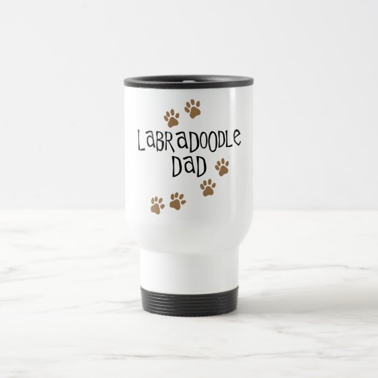 Mug De Voyage Papa de Labradoodle (Centre)