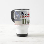 Mug De Voyage Papa de l'armée (Devant gauche)