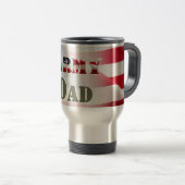Mug De Voyage Papa de l'armée (Devant droit)