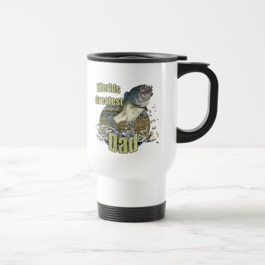 Mug De Voyage Papa de pêche (Droite)
