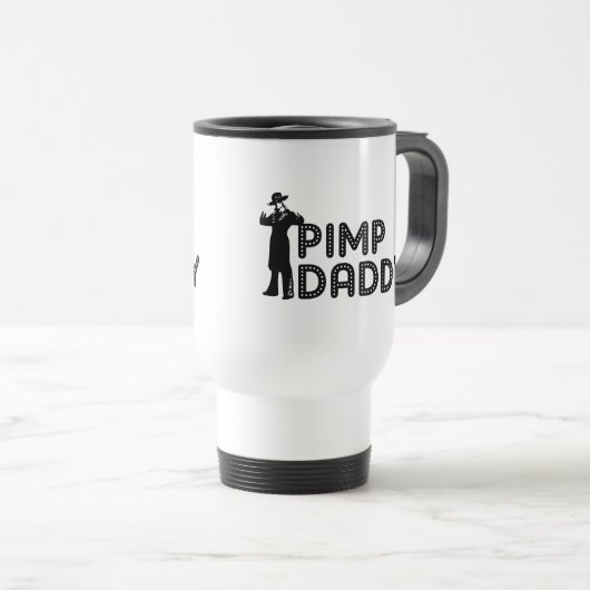 Mug De Voyage Papa de souteneur (Devant droit)