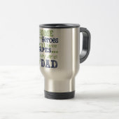Mug De Voyage Papa de super héros (Devant droit)