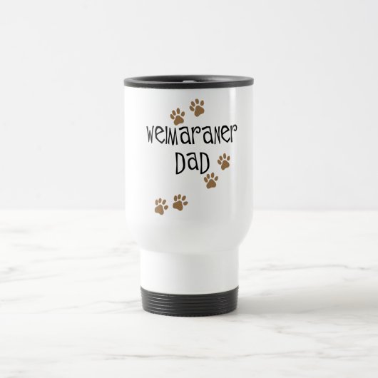 Mug De Voyage Papa de Weimaraner (Centre)