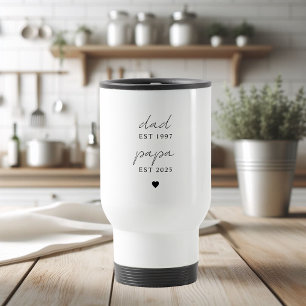 Mug De Voyage Papa et Papa personnalisés EST   Cadeau fête des p