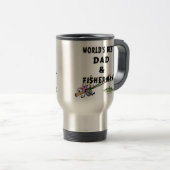 Mug De Voyage Papa et pêcheur (Devant droit)
