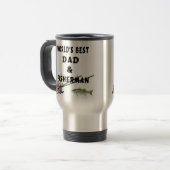 Mug De Voyage Papa et pêcheur (Devant gauche)