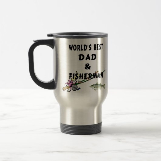 Mug De Voyage Papa et pêcheur (Gauche)