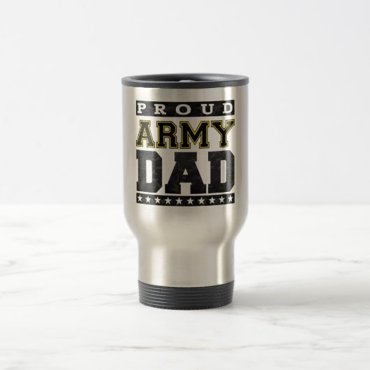 Mug De Voyage Papa fier d'armée (Centre)