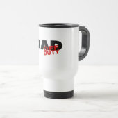 Mug De Voyage Papa qui n'est pas de service (noir) (Devant droit)