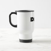 Mug De Voyage Papa qui n'est pas de service (noir) (Gauche)