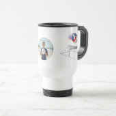Mug De Voyage Papa volley-ball (Devant droit)