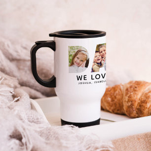 Mug De Voyage Papa We Love You Custom Fête des pères Photo Colla