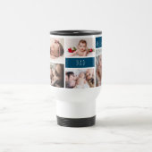 Mug De Voyage Papa We Love You Photo Collage (Centre)