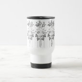 Mug De Voyage Papier peint baroque Bouquet gris (Centre)