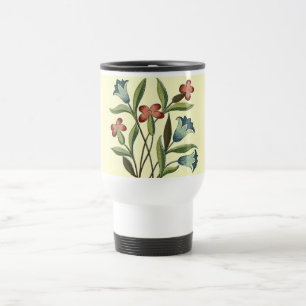 Mug De Voyage Papier peint floral Art Nouveau Joli