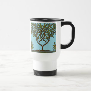Mug De Voyage Papier peint frise d'arbre de William Morris