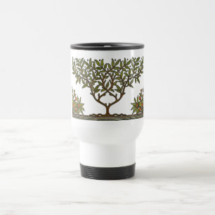 Mug De Voyage Papier peint frise d'arbre de William Morris