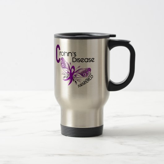 Mug De Voyage PAPILLON 3 de maladie de Crohn (Droit)