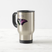 Mug De Voyage Papillon à queue noire non binaire (Devant gauche)