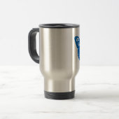 Mug De Voyage Papillon Bleu (Devant gauche)