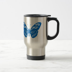 Mug De Voyage Papillon Bleu