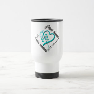 Mug De Voyage Papillon d'amour d'espoir de foi - conscience de