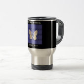 Mug De Voyage Papillon de bleu du New Hampshire Karner (Devant droit)