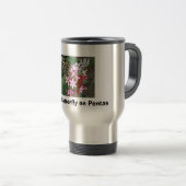 Mug De Voyage Papillon de nymphe d'arbre sur Pentas (Devant droit)