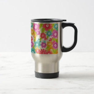 Mug De Voyage Papillon et fleurs