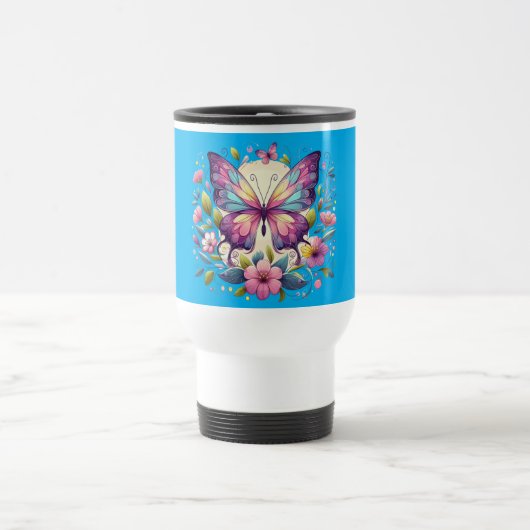 Mug De Voyage Papillon mignon et coloré (Centre)