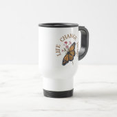 Mug De Voyage Papillon Monarque orange et noir  (Devant droit)