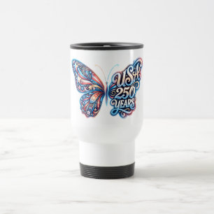 Mug De Voyage Papillon pour le 250e anniversaire des États-Unis