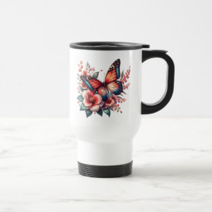 Mug De Voyage Papillon Printemps Sublimation Clipart-96284