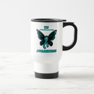 Mug De Voyage Papillon/sensibilisation...TN Voyage Mug