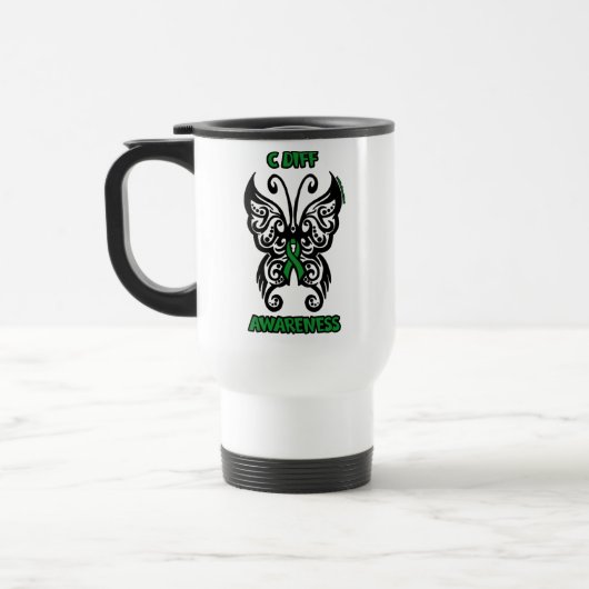 Mug De Voyage Papillon/Tribal...C Diff (Gauche)