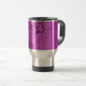 Mug De Voyage Papillons roses (Devant droit)