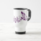 Mug De Voyage Papillons violets (Devant droit)