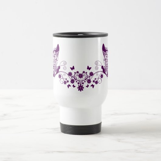Mug De Voyage Papillons violets (Centre)