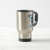Mug De Voyage Papillons volants bleus Morpho (Devant droit)