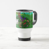 Mug De Voyage Pâques - Chiot Capo et Papillon (Devant droit)
