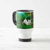 Mug De Voyage Pâques - Chiot Capo et Papillon (Devant gauche)
