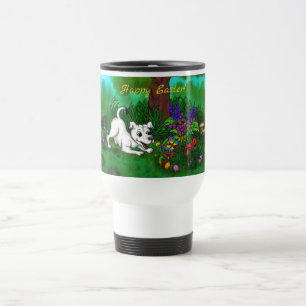 Mug De Voyage Pâques - Chiot Capo et Papillon