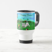 Mug De Voyage Pâques - Chiot Capo Rabbit et Chick (Devant droit)