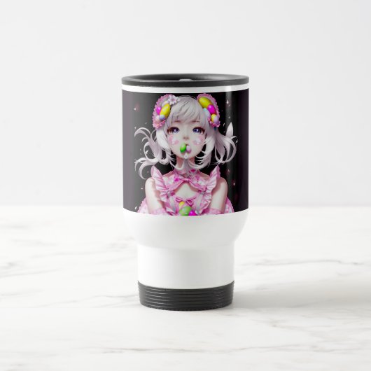 Mug De Voyage Pâques/printemps Anime fille (Centre)