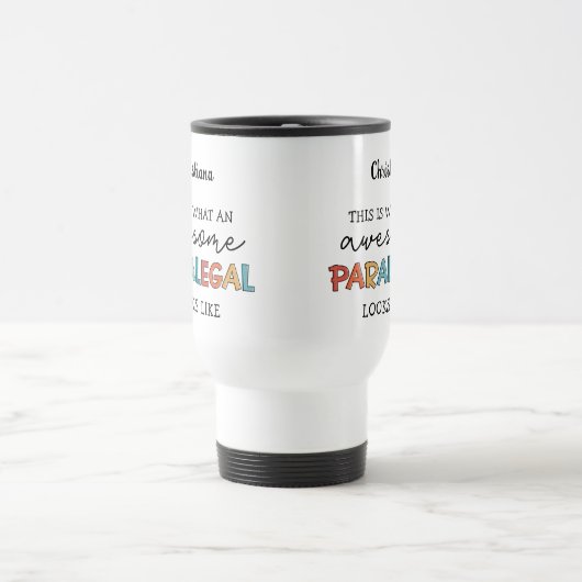 Mug De Voyage Paralegal sur mesure Awesome Assistant juridique a (Centre)