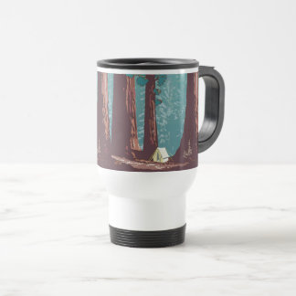 Mug De Voyage Parc national de Sequoia Tente Camping