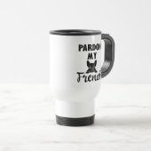Mug De Voyage Pardon My French - Funky French Bulldog (Devant droit)