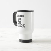 Mug De Voyage Pardon My French - Funky French Bulldog (Devant gauche)