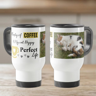 Mug De Voyage Parfait chat animal de compagnie et photo café bla