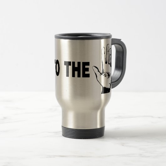 Mug De Voyage Parler À La Main (Devant droit)